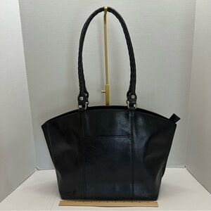 Patricia Nash Heritage Collection Michel Dome Tote – Black Leather